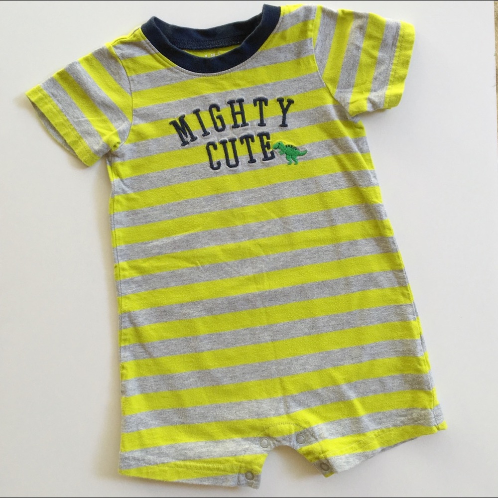 Romper Carter's 'MIGHTY CUTE' Striped (24Mo)
